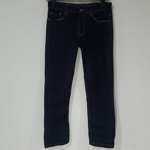 𝅺lucky brand dark wash 28x26 classic straight leg jeans - Picture 3 of 8